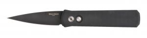 Pro-Tech -771 Godson , Tactical Automatic Folding Knife , 3.15'' Black Plain Blade , G-10 Black Handles , W/ Pocket Clip