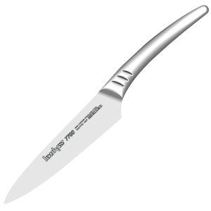 Kershaw Knives- 7755 -Fixed Blade Kitchen Utility Knife ( 5" Plain blade) ,Stainless Steel Handle