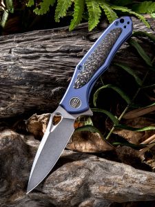 WE KNIFE CO - 804B , Vapor , CPM-S35VN ,6AL4V Titanium Inlay Carbon Fiber