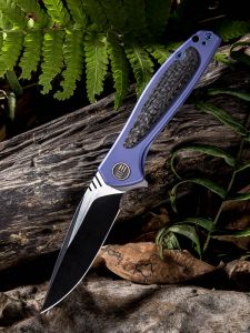 WE KNIFE CO - 805A , Wisp , CPM-S35VN , 6AL4V Titanium Inlay Carbon Fiber