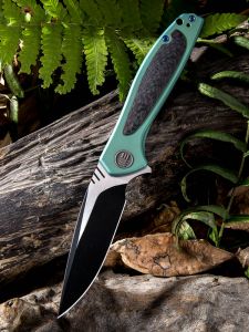 WE KNIFE CO - 805C , Wisp , CPM-S35VN , 6AL4V Titanium Inlay Carbon Fiber ,