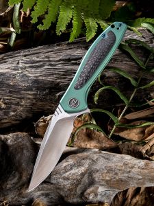 WE KNIFE CO - 805D , Wisp , CPM-S35VN , 6AL4V Titanium Inlay Carbon Fiber