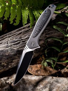 WE KNIFE CO - 805E , Wisp , CPM-S35VN , 6AL4V Titanium Inlay Carbon Fiber