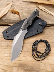 WE KNIFE CO -807A , Vaquita , CPM S35VN , Carbon Fiber , Black Kydex Sheath