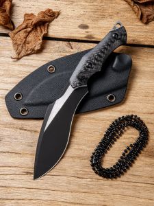 WE KNIFE CO -807B , Vaquita, CPM S35VN ,Carbon Fiber , Black Kydex Sheath