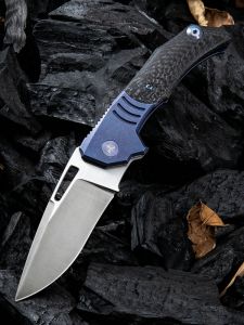 WE KNIFE CO - 817A , STIXX , Bohler-M390 , 6AL4V Titanium Inlay Carbon Fiber