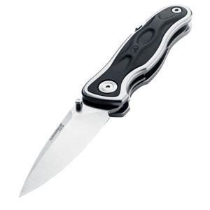 Leatherman Tools- 830311- LinerLock, Multitool Knife , 2.8'' Plain Blade , W/ Carabiner, & Pocket Clip , Rare, Discontinued