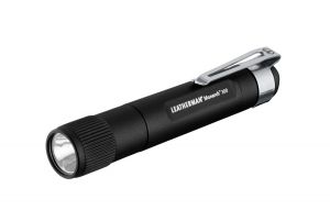 Leatherman Tools- 831136  Monarch 300 LED Black Body Flashlight, 16 Lumens, AAA Bttery, With Removable Pocket Clip/ Kerychain Ring