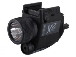 Insight- X2L LED Sub Compact Illuminator Flashlight With Laser Halogen Bulb, Weapon Mounted  Tactical Light