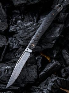WE KNIFE CO - 902A , Gentry , CPM S35VN , 6AL4V Titanium with Carbon Fiber Inlay