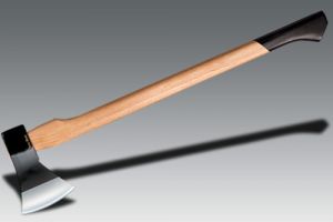 Cold Steel-90TA-Trail Boss, Tomahawk, American Hickory Wood Handles, 23'' Overall, 1055 Carbon Forged Steel