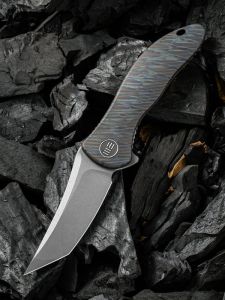 WE KNIFE CO - 912F , Synergy2 , Bohler M390 , 6AL4V Titanium , Tip-Up, Right Carry