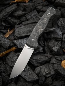 WE KNIFE CO - 925A , MRF , CPM S35VN , Marble Carbon Fiber , Tip-Up, L/R