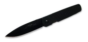 Emerson Knives - A-100-BT ,  Tactical Folding Knife , 3.6'' Black Plain Blade , Black G-10 Handles , W/ Pocket Clip