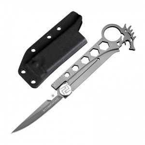 ARTISAN CUTLERY DRAGON ATG-1606 AUS-8 BLADE STAINLESS STEEL HANDLE FOLDING KNIVES