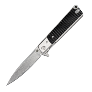 ARTISAN CUTLERY CLASSIC ATZ-1802GD DAMASCUS BLADE G10 HANDLE FOLDING KNIVES