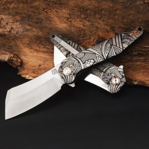 ARTISAN CUTLERY OSPREY ATZ-1803G S35VN BLADE TITANIUM HANDLE FOLDING KNIVES(ONLY TWO IN STOCK)