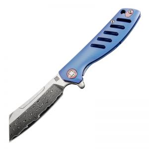 ARTISAN CUTLERY TOMAHAWK ATZ-1815GD DAMASCUS BLADE TITANIUM HANDLE FOLDING KNIVES