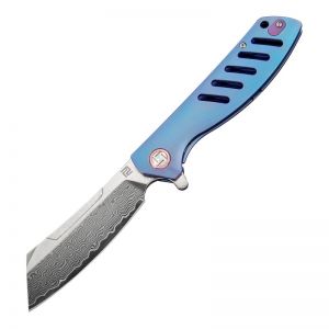 ARTISAN CUTLERY TOMAHAWK ATZ-1815GSD DAMASCUS BLADE TITANIUM HANDLE FOLDING KNIVES