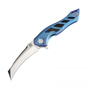 ARTISAN CUTLERY EAGLE ATZ-1816G M390 BLADE TITANIUM HANDLE FOLDING KNIVES