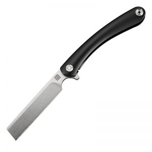ARTISAN CUTLERY ORTHODOX ATZ-1817GD DAMASCUS BLADE TITANIUM HANDLE FOLDING KNIVES