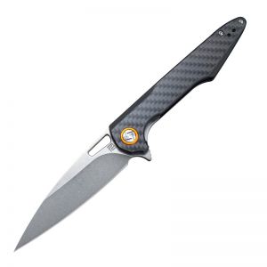 ARTISAN CUTLERY ARCHAEO ATZ-1821PS D2 BLADE CARBON FIBER HANDLE FOLDING KNIVES