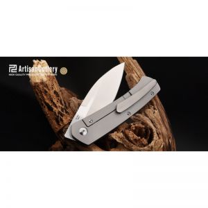 ARTISAN CUTLERY CENTAURI ATZ-1839G S35VN BLADE MICARTA AND TITANIUM HANDLE FOLDING KNIVES