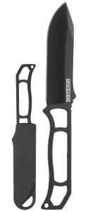 Ka-Bar Knives - BK23CP ,  Becker Skeleton Fixed Blade Knife ,  3.25'' Plain Blade , Black Epoxy Coating Handle , W/  Hard Plastic Sheath