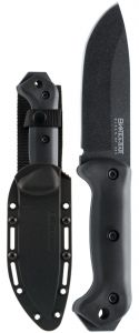 Ka-Bar Knives - BK2 , Becker Campanion, Fixed Blade Knife, 5.25''  Drop Point Plain Blade ,  Ultramid Handles  , W / Molded Polymer Sheath