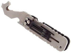 BLACKHAWK!-15HH11SL-HawkHook Serrated Rescue Tool Multi Tool Knife ( 2 1/4" AUS-8 Stainless Steel Knife)