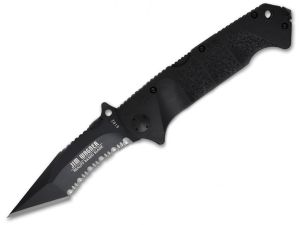 Boker Jim Wagner Reality Based B0054 Black Automatic Serrated Folding Knife