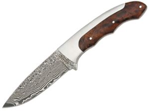 Boker  Magnum Slim Hunter Damascus Blade, 8'' Fixed Blade Knife-02MB811