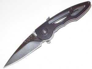 Buck Knives-B291-GY  Rush Assisted Opening Pocket Knife, 2.5'' Drop Point Blade,Gunmetal Grey Aluminum Handles, With Pocket Clip, Discontinued, Rare