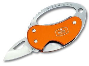 Buck Knives-B759-ORW  Metro Folding Pocket Knife, 1.12'' Drop Point Blade, Orange Aluminum Handles,Liner Lock, With Lanyard Hole