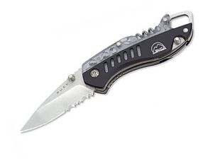 Buck Knives-B760-BKX Summit Folding Pocket Knife, 2.5'' Part Serrated Blade,With Carabiner/ Lanyard Hole, Dis-continued, Rare