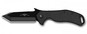 Emerson Knives - Bulldog -BT ,  Folding Pocket Knife , 3.25'' Tanto Blade , Black G-10 Handles , W/ Pocket Clip