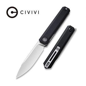 Civivi - Exarch Front Flipper Knfie Black G10 Handle (3.22'' Satin D2) C 2003C