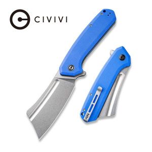 Civivi - Bullmastiff Flipper Knife Blue Coarse G10 (3.83'' Stonewashed 9Cr18MoV) C 2006B