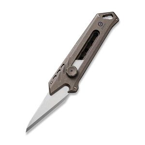 Civivi - Mandate Bronze Ti Utility Knife (1.94" Stonewashed 9Cr18MoV With Extra 1PC Damascus Blade And 2PCS 9Cr18MoV Blades) C 2007A