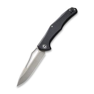 Civivi - Fracture Slip Joint Knife Black G10 Handle (3.35" Gray Stonewashed 8Cr14MoV Drop Point) C 2009E