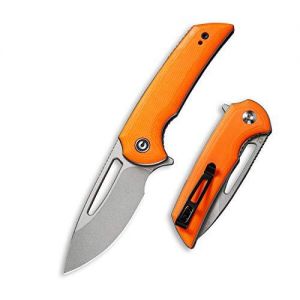 Civivi - Odium Flipper Knife Orange G10 Handle (2.65" Stonewashed D2) C 2010B