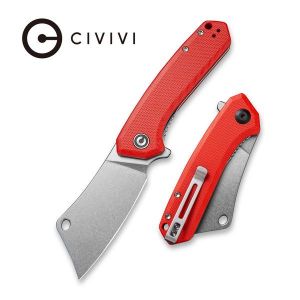 Civivi - Mini Mastodon Red G10 Handle (2.97" Stonewashed 9Cr18MoV) C 2011B