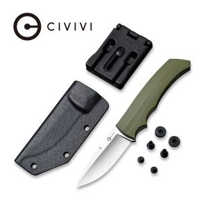 Civivi - M2 Backup Fixed Blade Knife OD Green G10 Handle (3.09" Satin D2) C 2016B