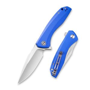 Civivi - Baklash Flipper Knife Blue G10 Handle (3.5'' Satin 9Cr18Mov) C 801F