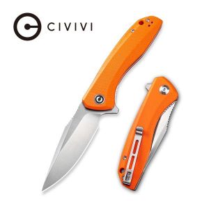 Civivi - Baklash Flipper Knife Orange G10 Handle (3.5'' Satin 9Cr18MoV) C 801G