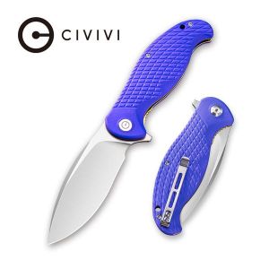 CIvivi - Naja Flipper Knife Blue G10 Handle (3.75'' 9Cr18MoV) C 802B
