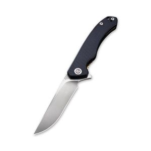Civivi - Courser Flipper Knife Black G10 Handle (3.45'' Satin Japanese VG-10) C 804C