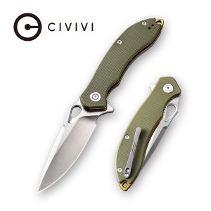 Civivi - Aquila Flipper Knife OD Green G10 Handle (3.45'' Satin Japanese VG-10) C 805B