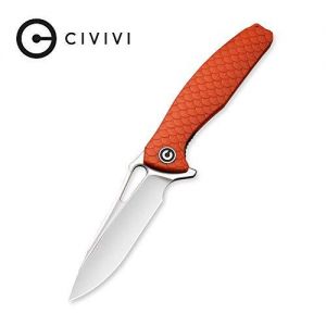 Civivi - Wyvern Liner Lock Knife Orange Fiber-glass Reinforced Nylon Handle (3.45'' Satin D2) C 902D