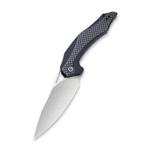 Civivi - Plethiros Liner Lock Knife Black G10 Handle with Carbon Fiber Overlay (3.45'' Satin D2) C 904C